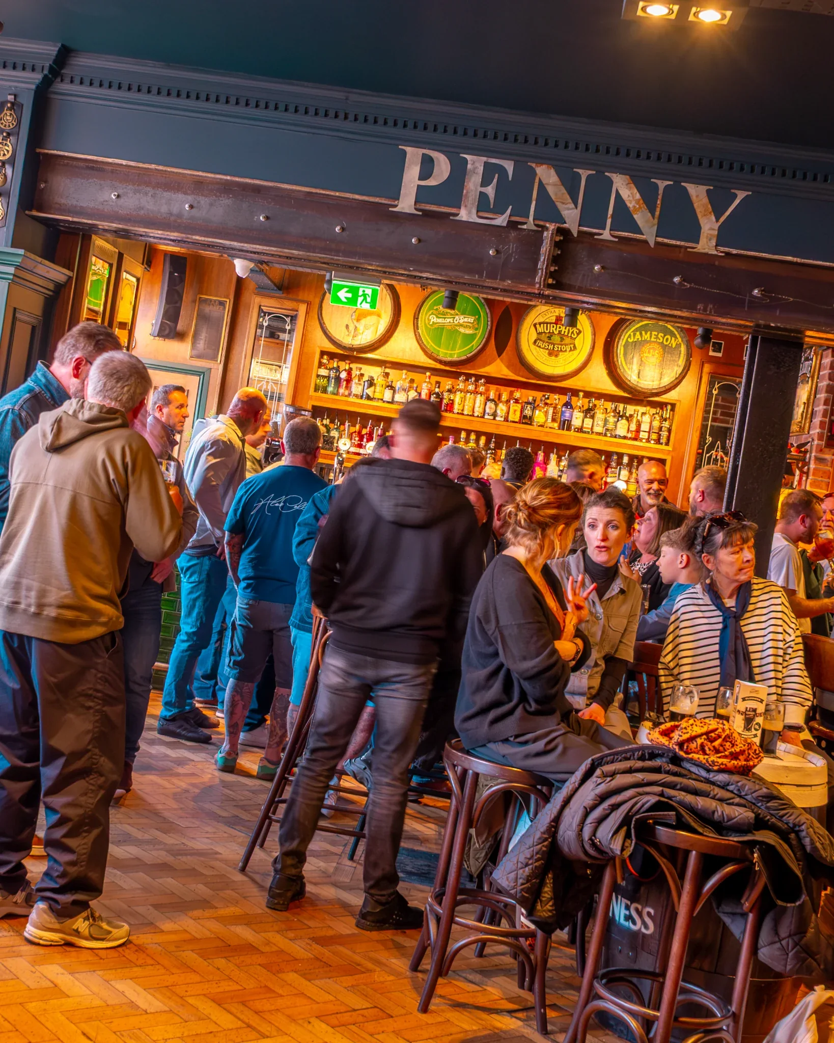 Busy ground floor bar at Penelope O'Shea's